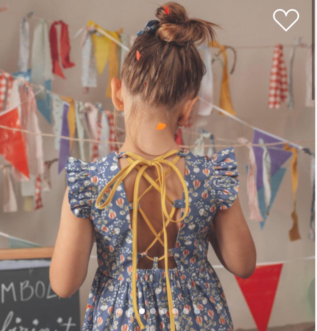 【新品未使用】birinit petit 花柄ノースリーブワンピース4A