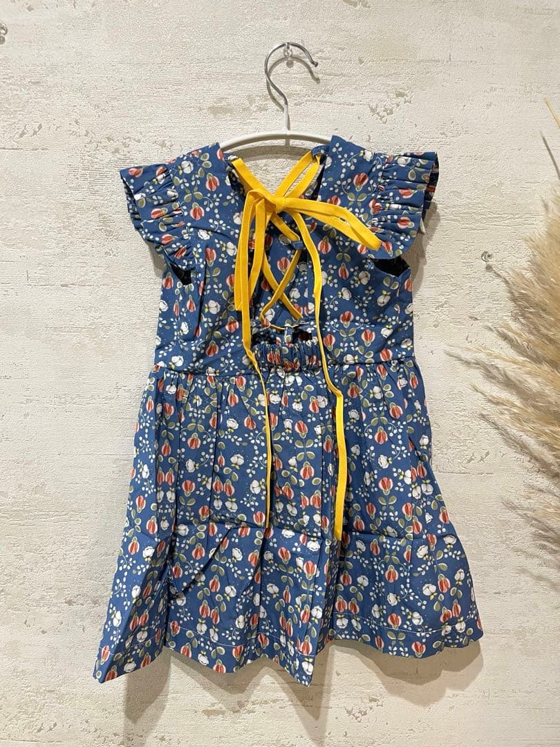 【新品未使用】birinit petit 花柄ノースリーブワンピース4A