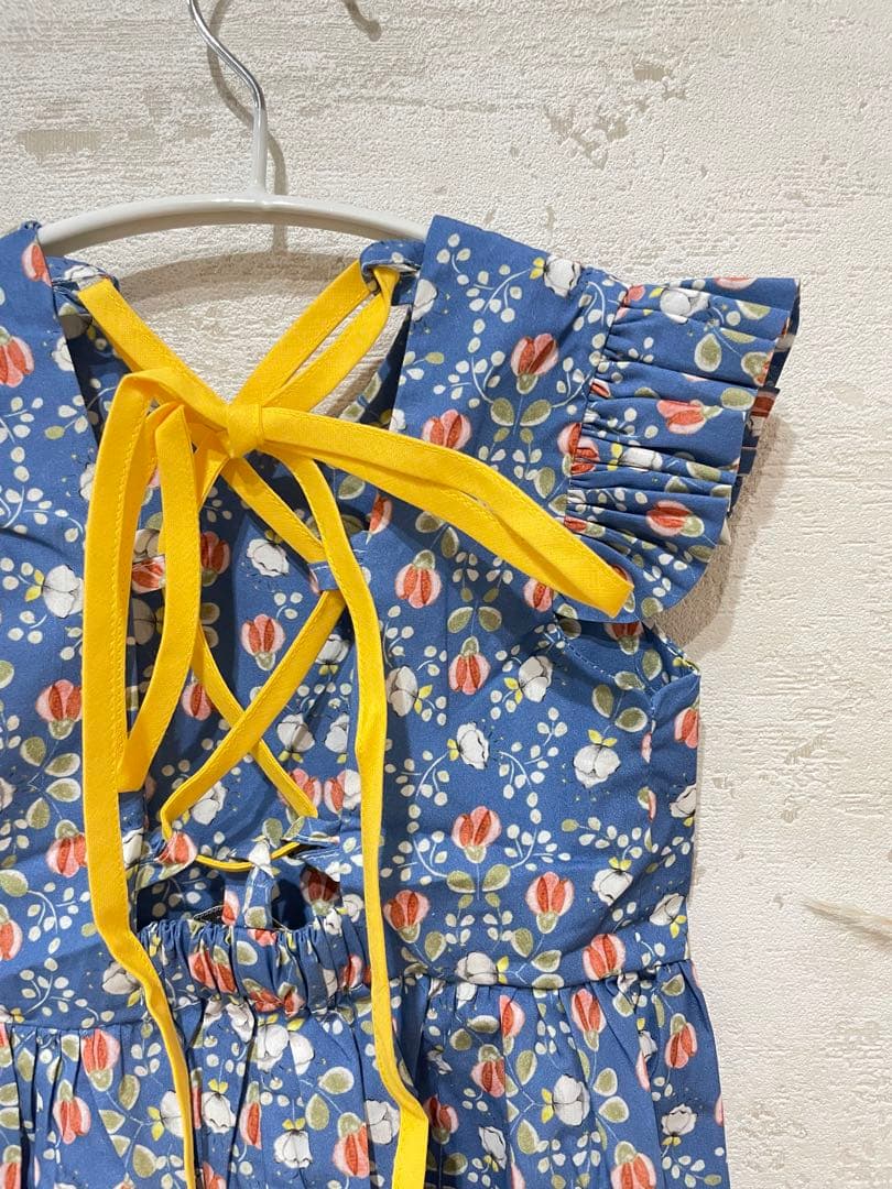 【新品未使用】birinit petit 花柄ノースリーブワンピース4A