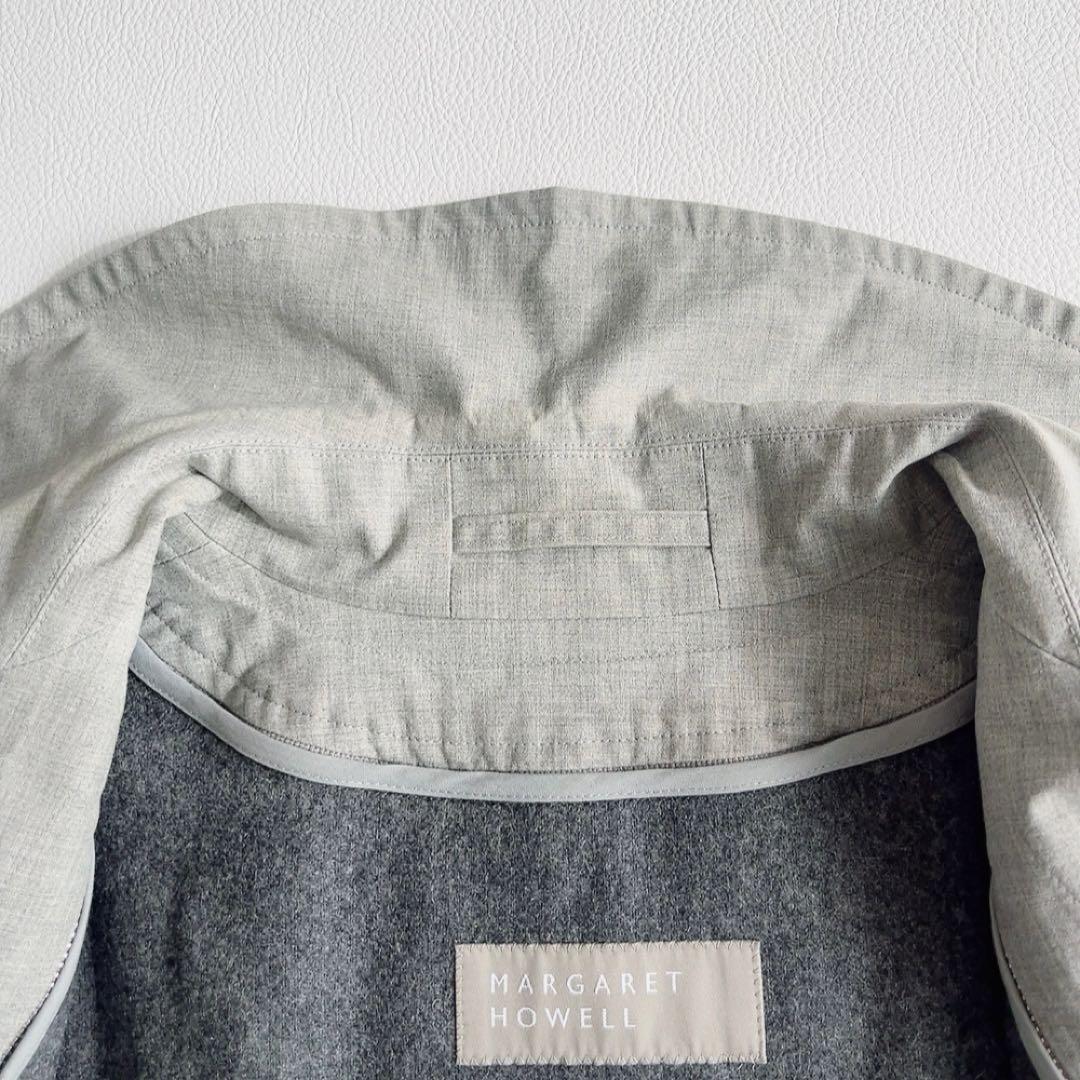 マーガレットハウエル　ステンカラーコート　ウールライナー付　Aライン