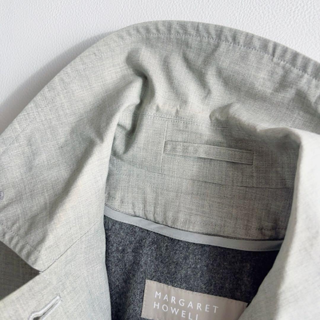 マーガレットハウエル　ステンカラーコート　ウールライナー付　Aライン