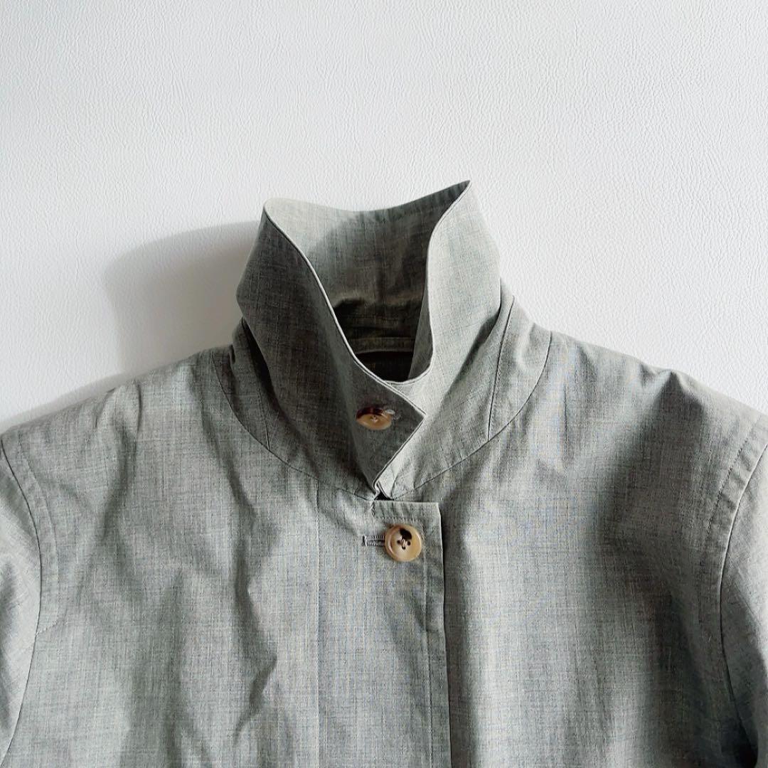 マーガレットハウエル　ステンカラーコート　ウールライナー付　Aライン