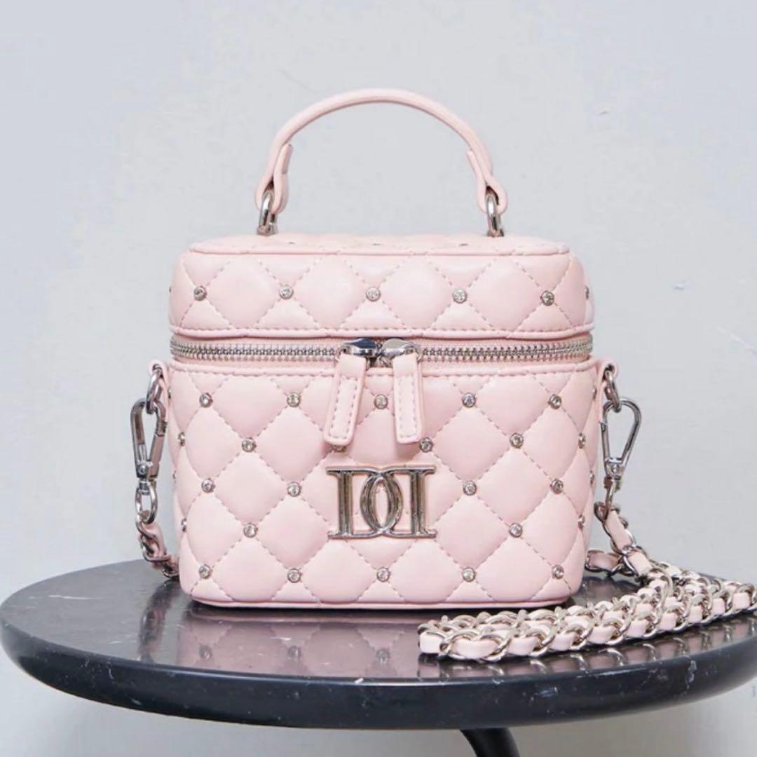 Darich ダーリッチ キルティングビジュースクエアミニバッグ PNK ピンク