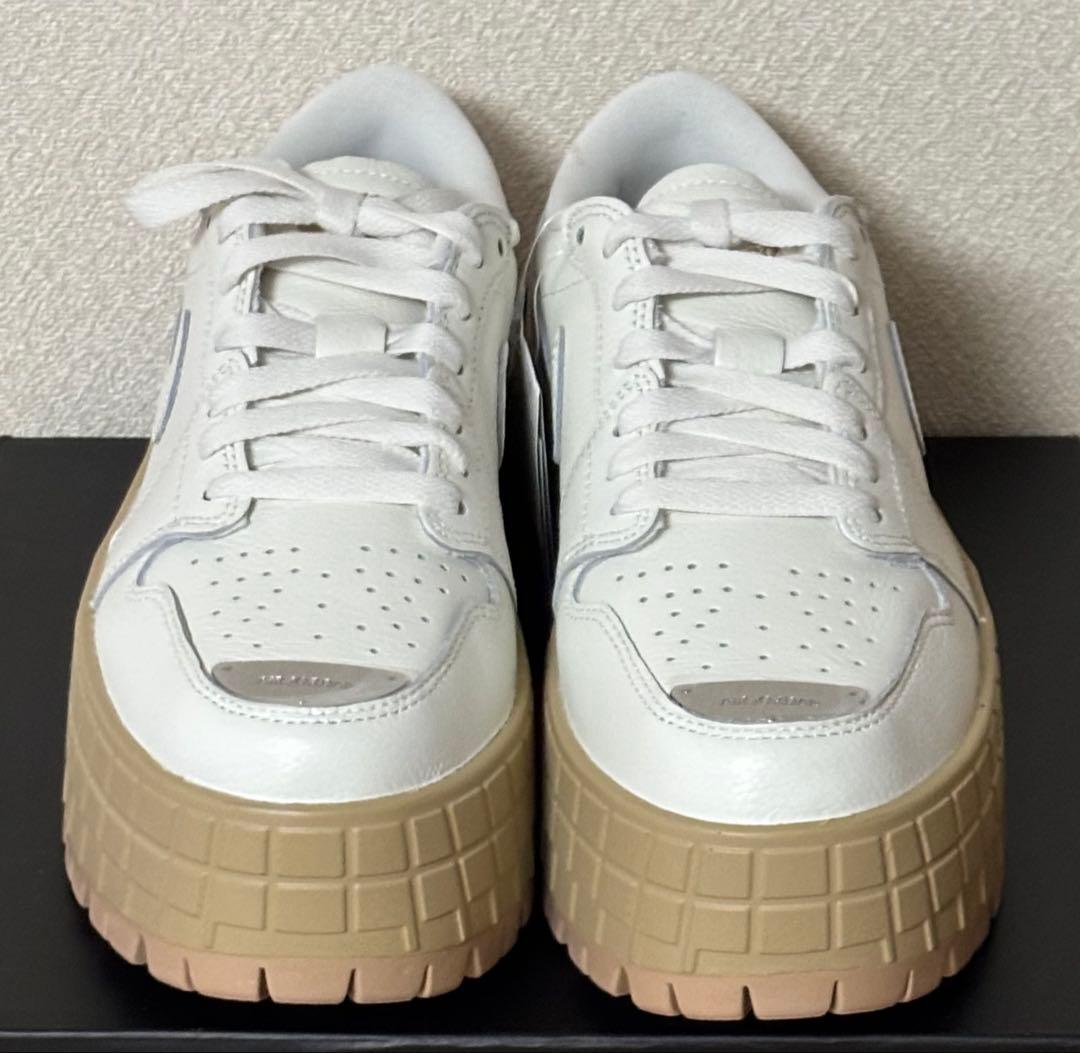 新品　ナイキ ウィメンズ　エア ジョーダン1 ブルックリン ローセイル厚底