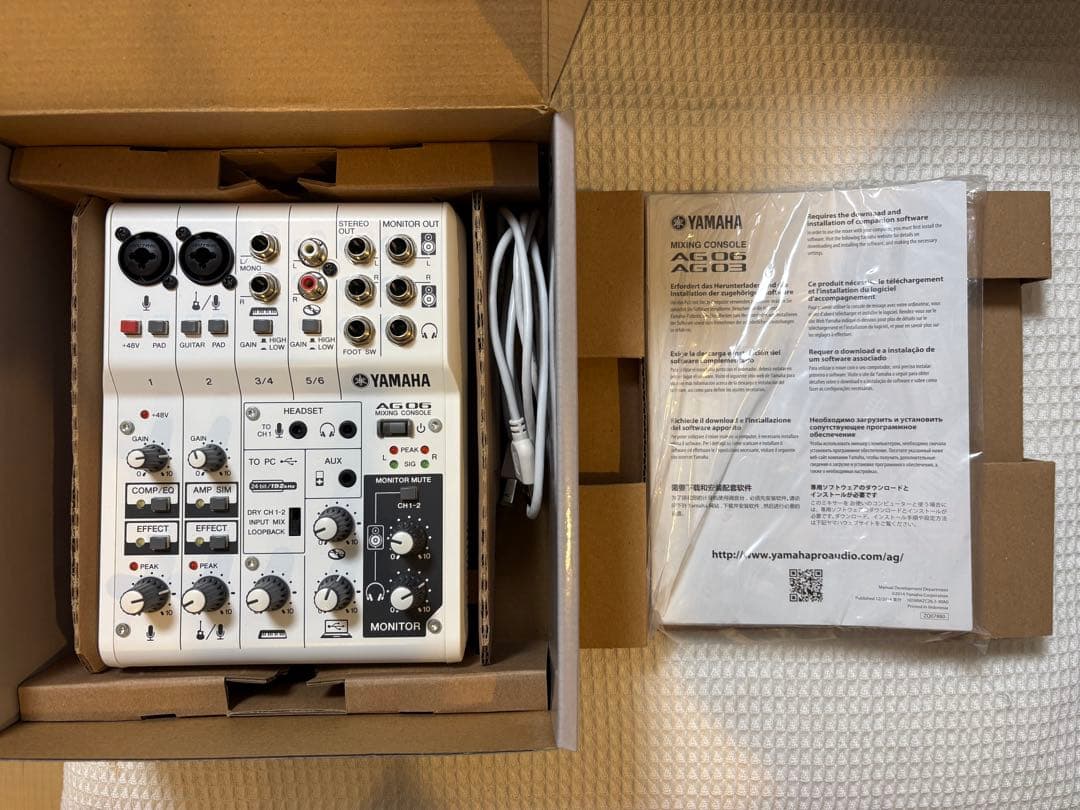 Yamaha AG06 ミキサー オーディオインターフェイス