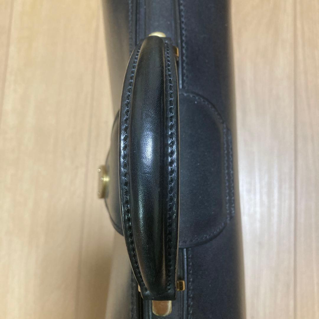 マンソー　万双　黒 ダレスバック　2つマチ