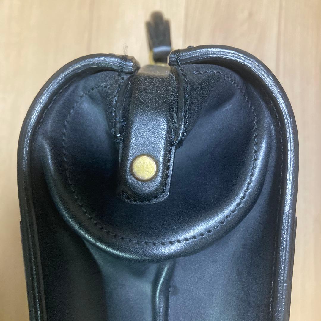 マンソー　万双　黒 ダレスバック　2つマチ