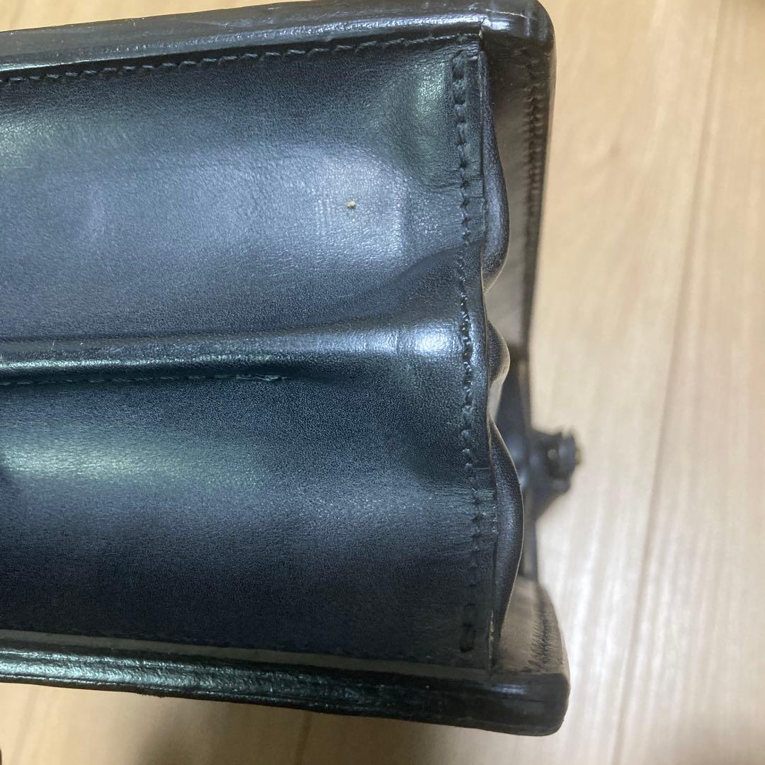 マンソー　万双　黒 ダレスバック　2つマチ