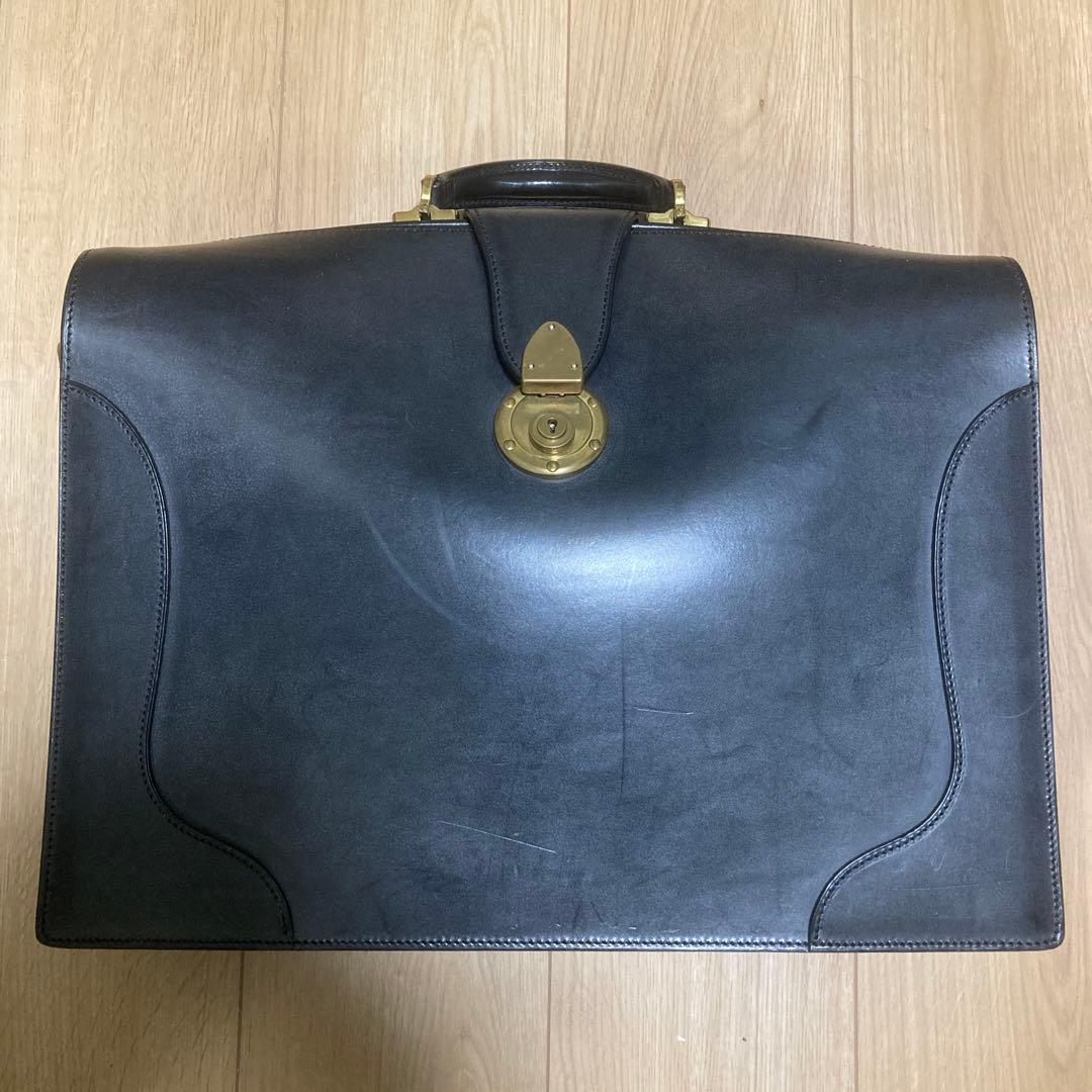 マンソー　万双　黒 ダレスバック　2つマチ