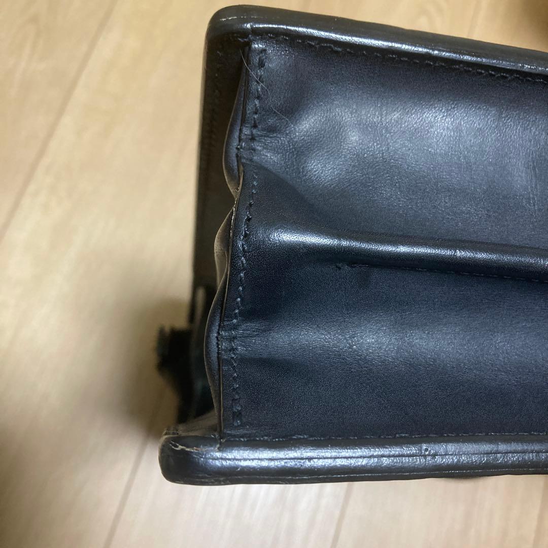 マンソー　万双　黒 ダレスバック　2つマチ