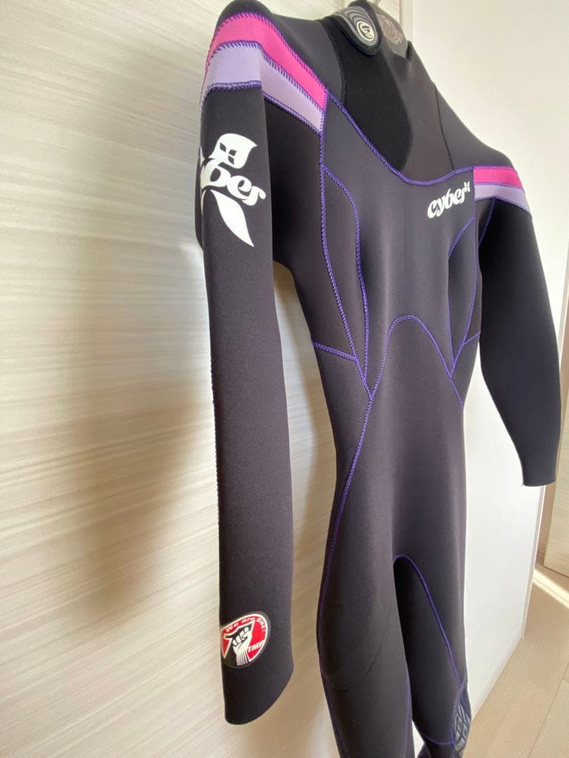 cyber フルスーツ 黒 紫 ピンク レディース フルオーダー 3mm