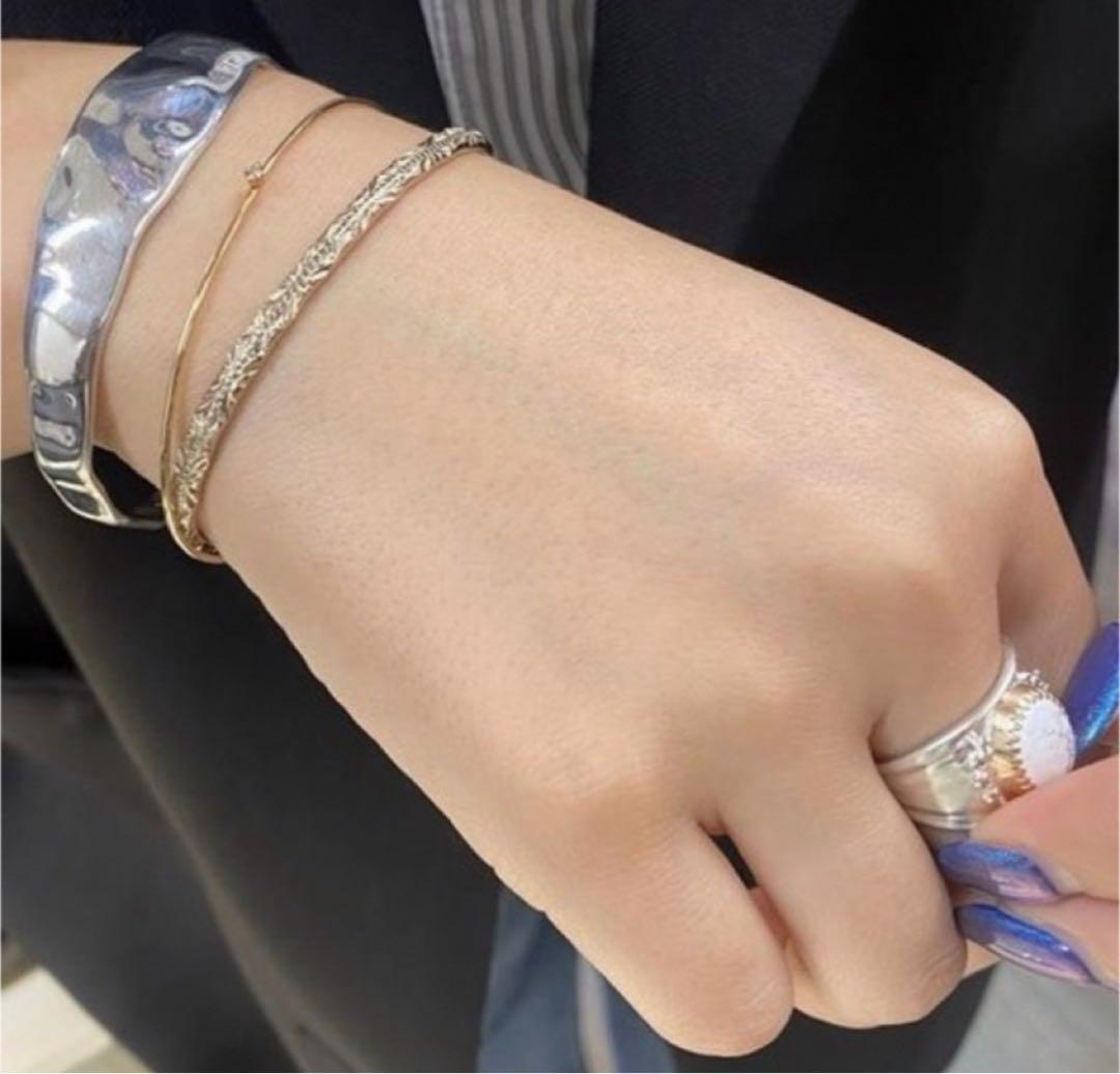 アガット　ゴールドバングル　agete