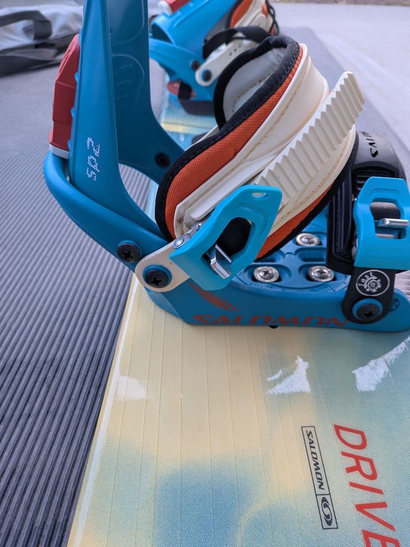 スノーボード 青 水色 バインディング付き