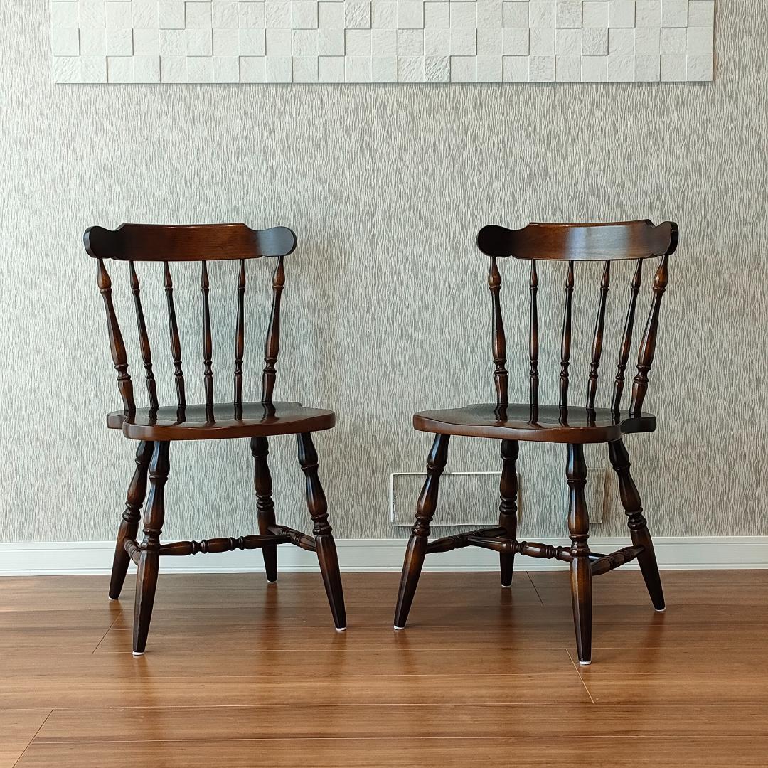 飛騨産業　キツツキ　ウィンザーチェア　2脚セット①