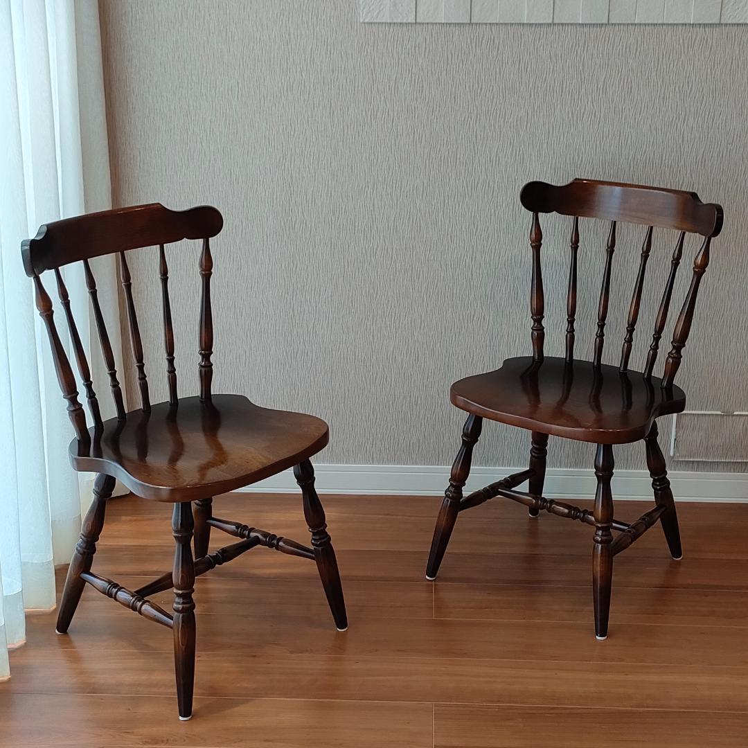 飛騨産業　キツツキ　ウィンザーチェア　2脚セット①