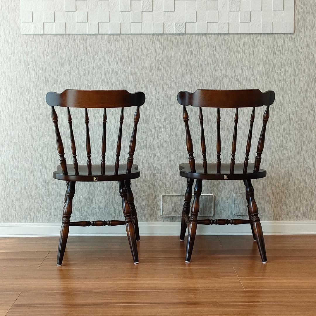 飛騨産業　キツツキ　ウィンザーチェア　2脚セット①