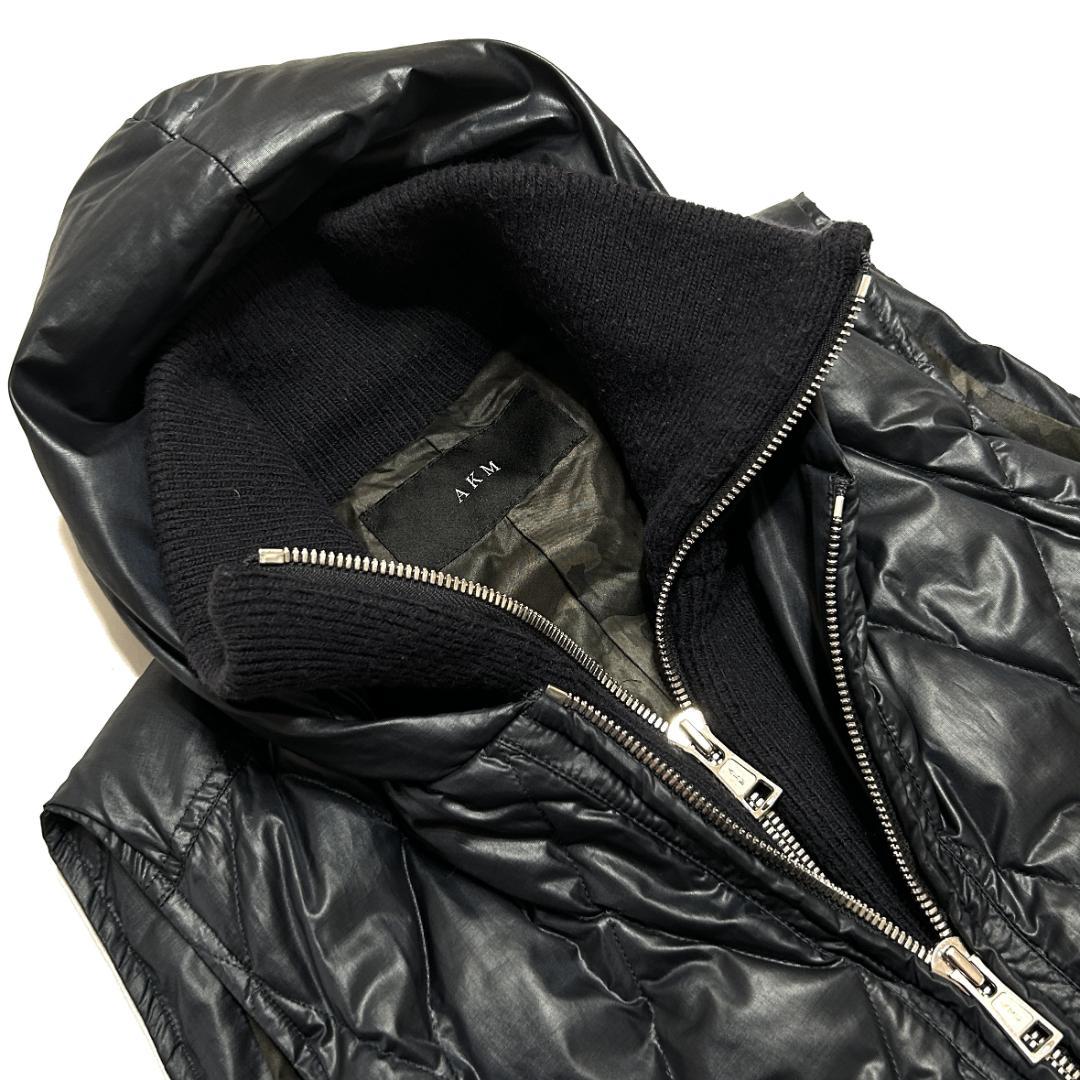 定価15.4万AKM SHINY TAFFETA DIA SKI ダウンベストM