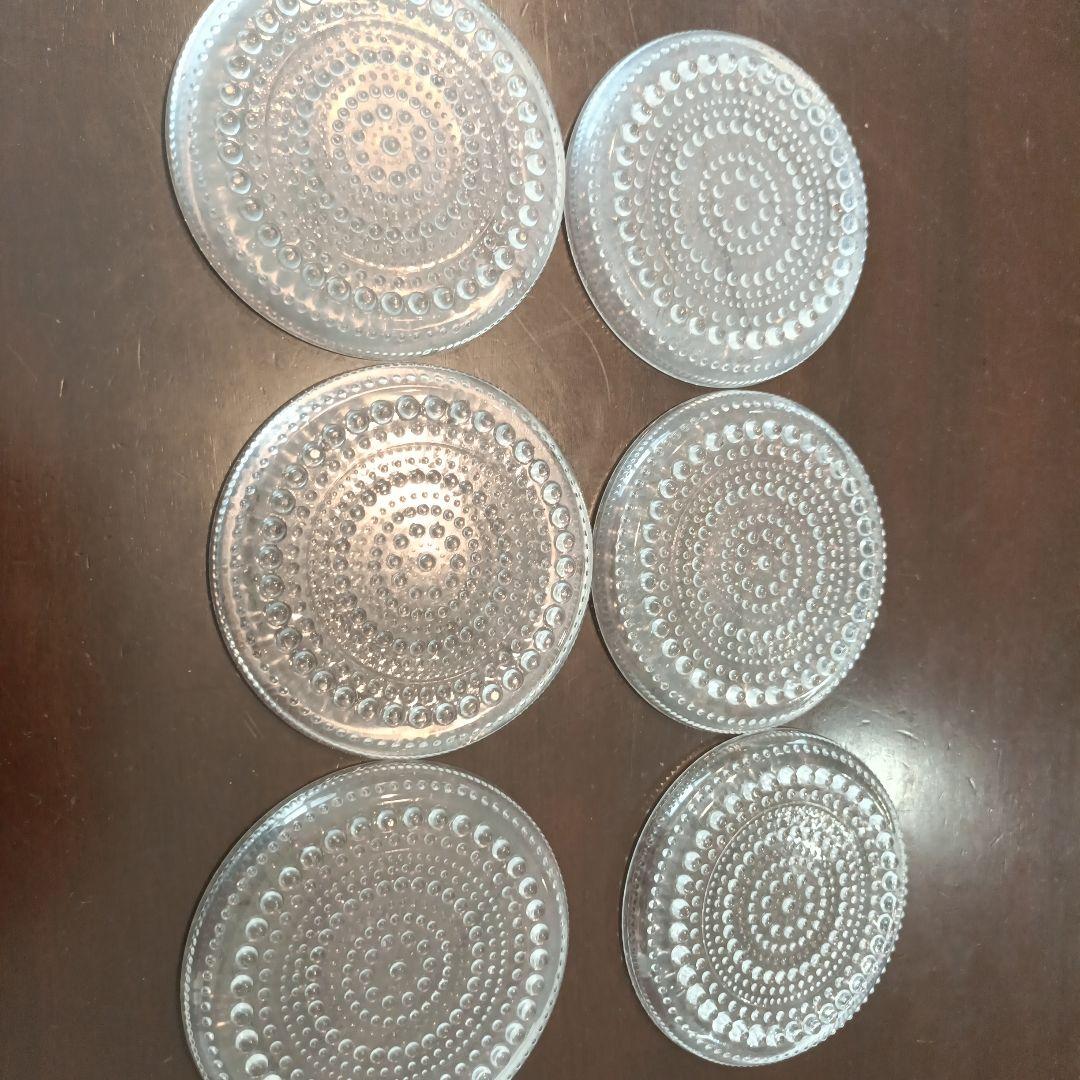 ittala イッタラ カステヘルミ 10cm プレート クリア 6枚