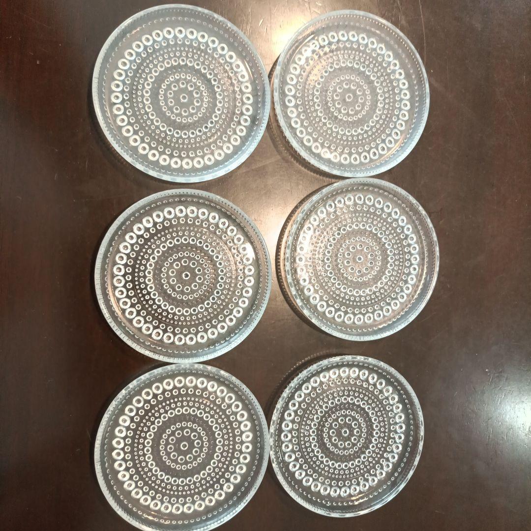 ittala イッタラ カステヘルミ 10cm プレート クリア 6枚