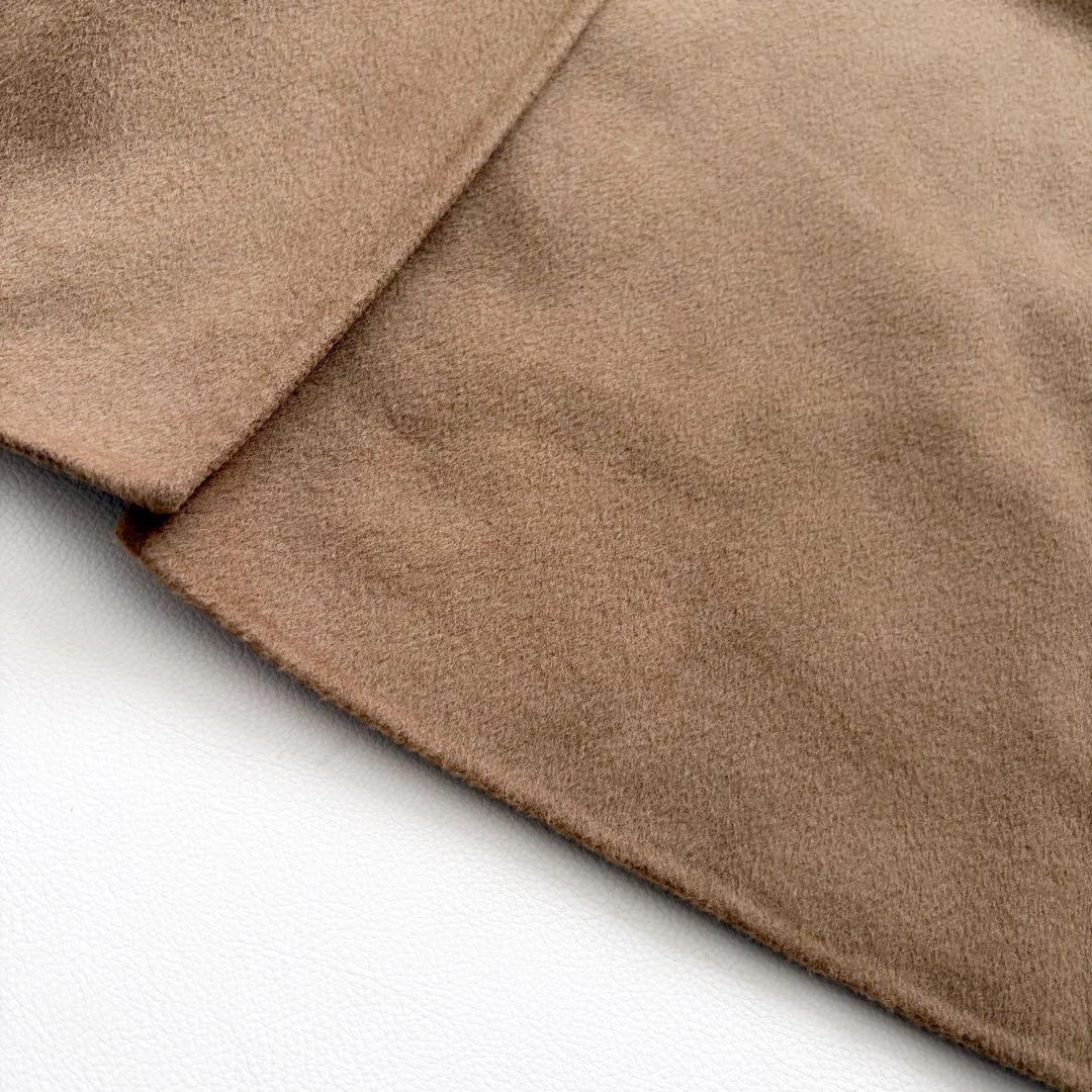 極美品　プラージュ ハミルトンノーカラーコート ウールリバー ダブルフェイス