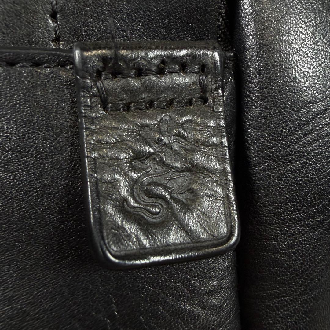 【極美品】【希少】アニエスベー　リュック　レザー　ブラック　レザールロゴ　メンズ