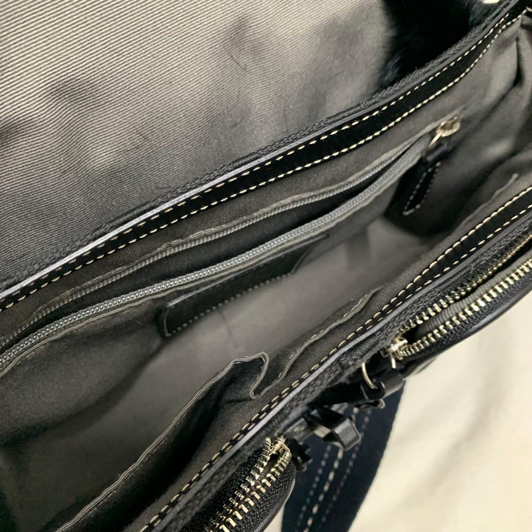 COACH コーチ シグネチャー ソーホー ファー ブラック ショルダーバック