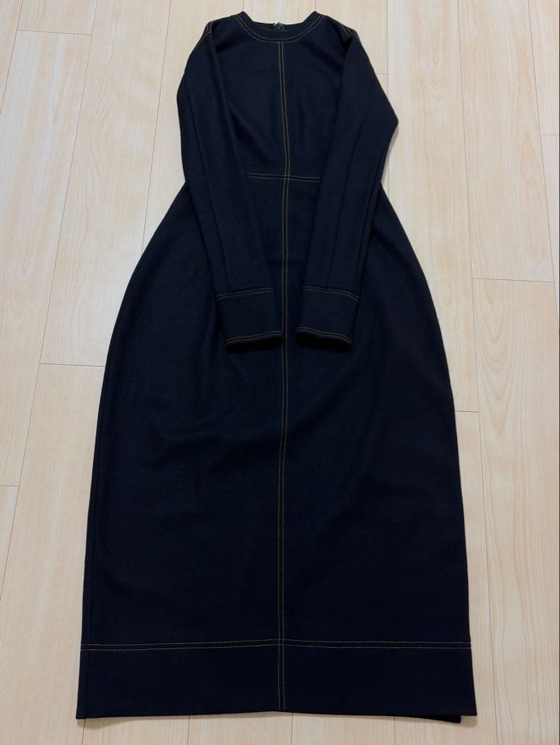 【美品】TODAYFUL ワンピース ジャージーバルーンドレス 黒