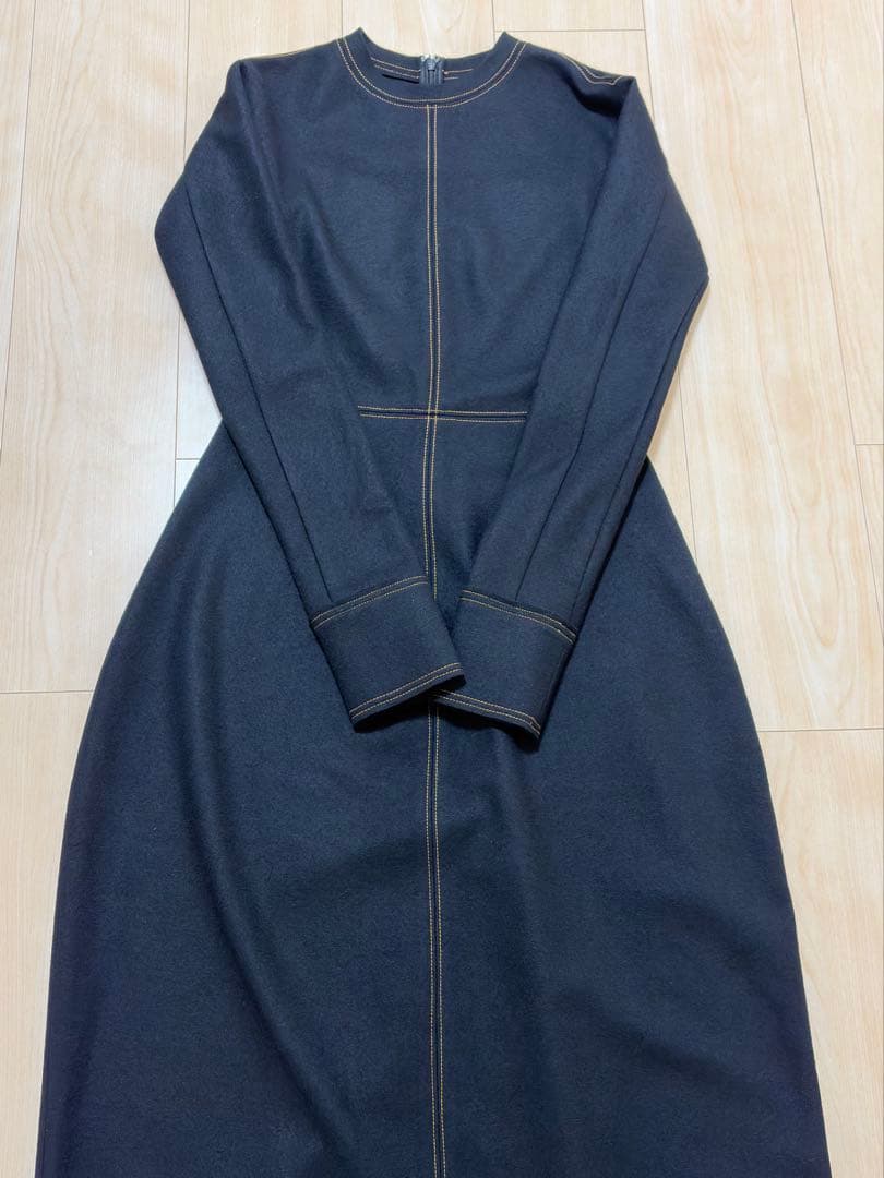 【美品】TODAYFUL ワンピース ジャージーバルーンドレス 黒