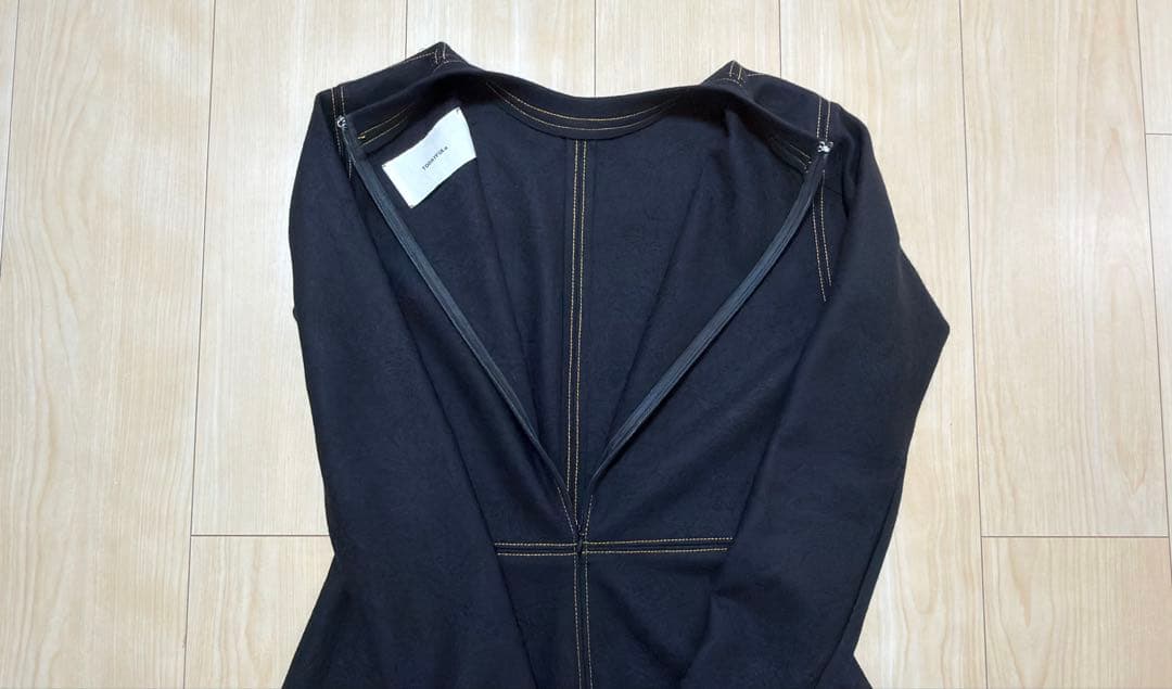 【美品】TODAYFUL ワンピース ジャージーバルーンドレス 黒