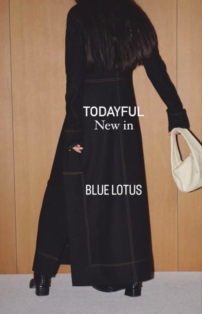 【美品】TODAYFUL ワンピース ジャージーバルーンドレス 黒