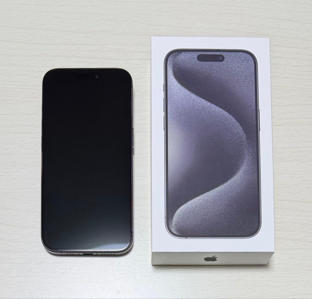 iPhone15Pro(ブラックチタニウム)256GB 本体+付属品付き