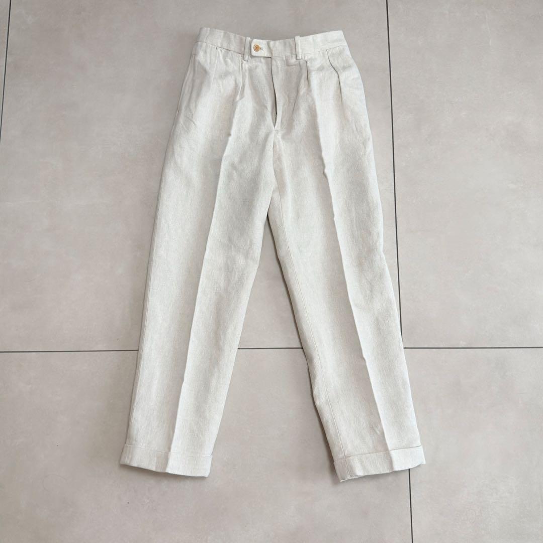 BERNARD ZINS×BEAMS F 別注 コットンリネン　2プリーツ 40