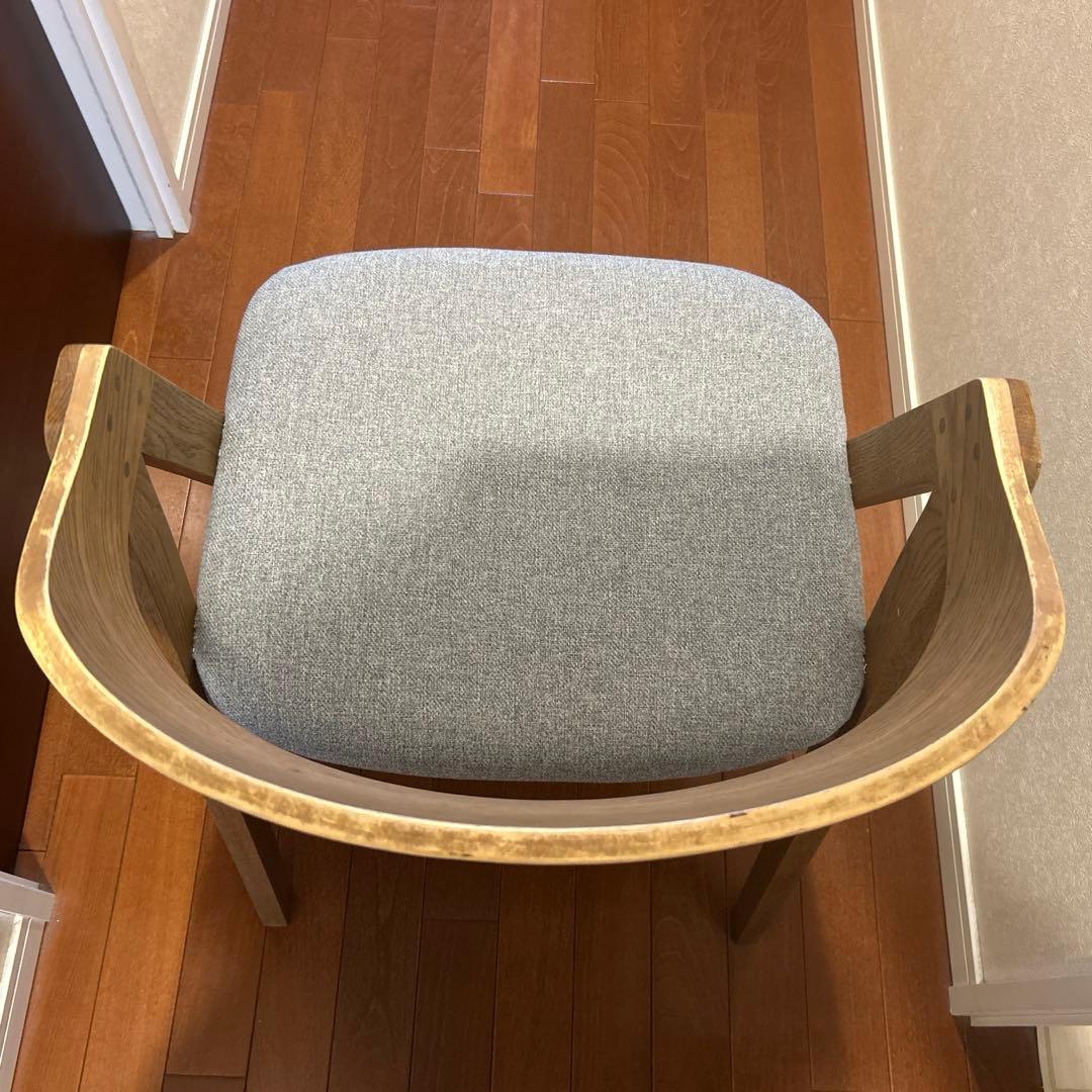 unico チェア 木脚 ブラウン エレムト elemt 2脚