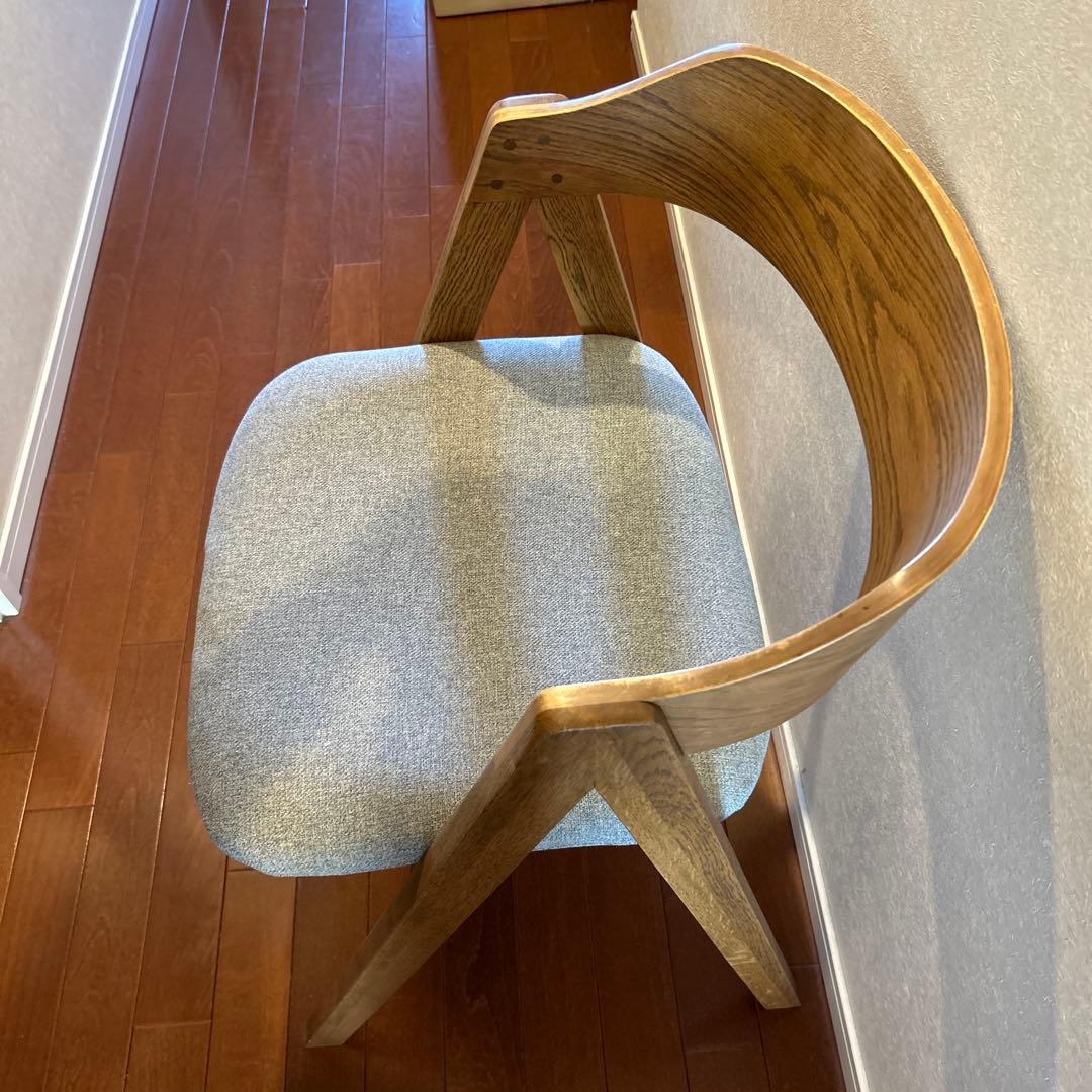 unico チェア 木脚 ブラウン エレムト elemt 2脚