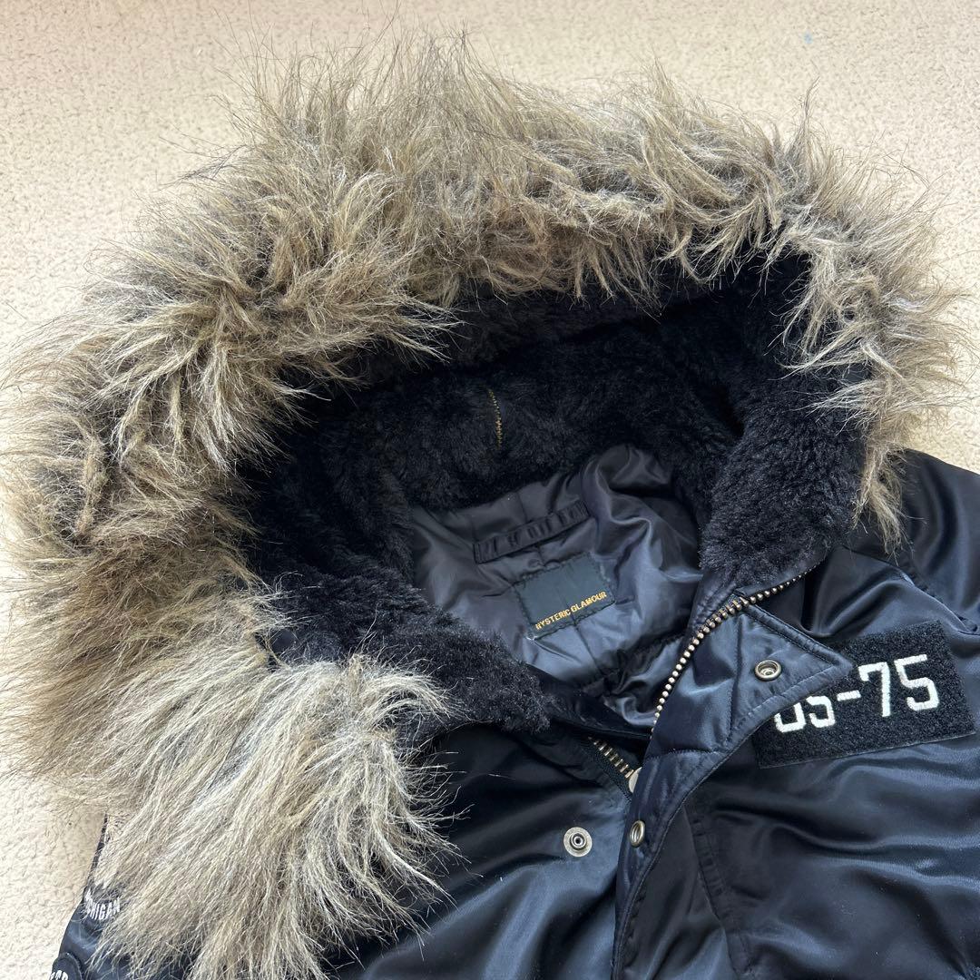 美品　y2k ヒステリックグラマー N2B フライトジャケット ファー 短丈