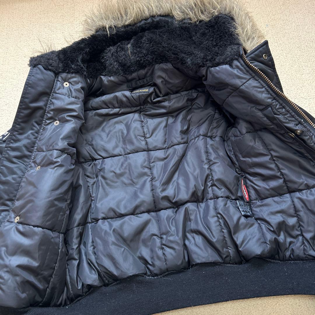 美品　y2k ヒステリックグラマー N2B フライトジャケット ファー 短丈