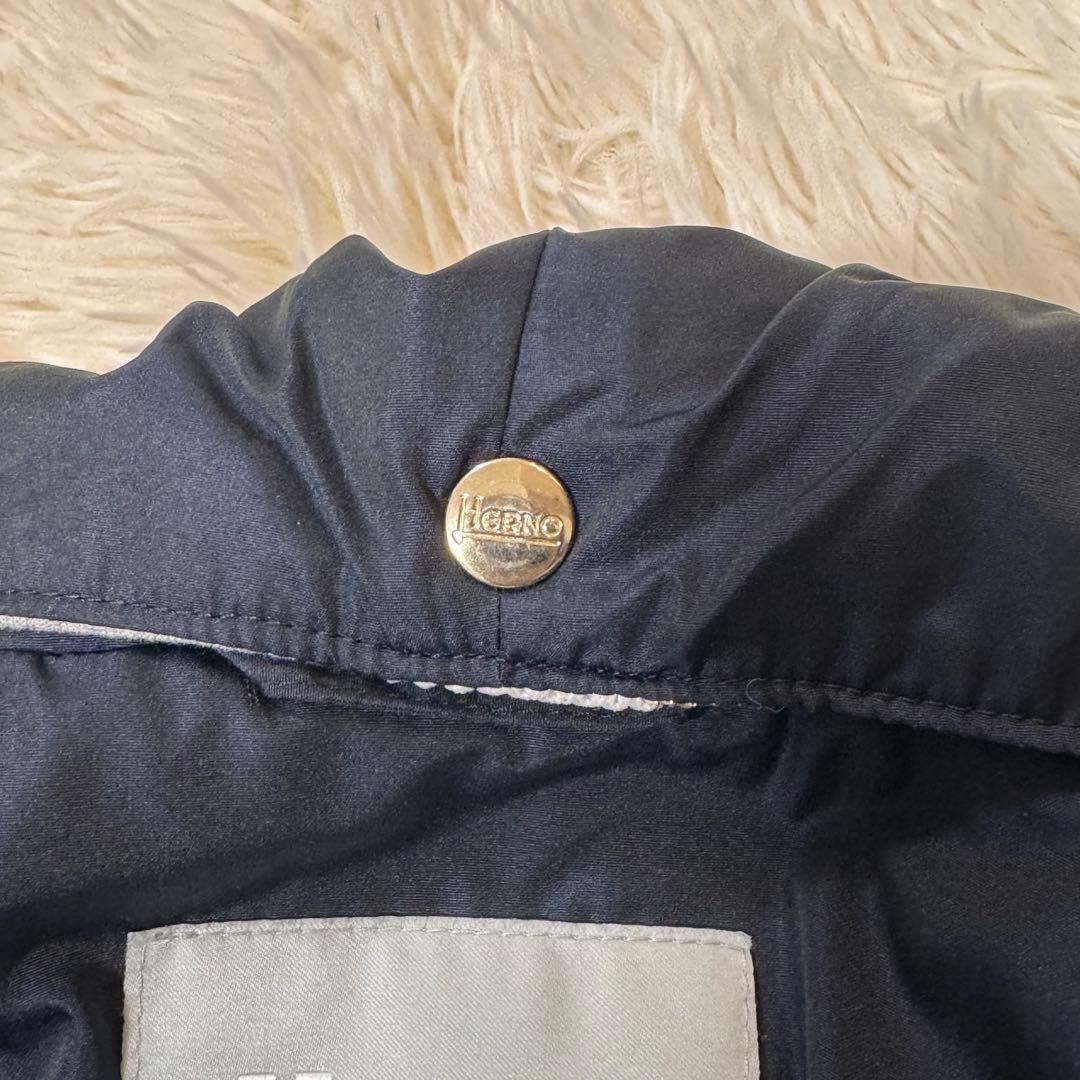 極美品 HERNO フード付きスプリングコート 14A 大人 2way 中綿