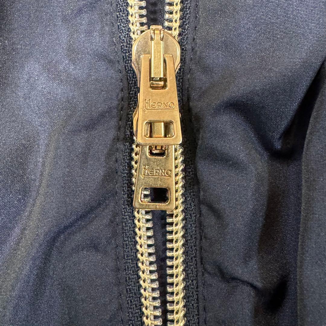 極美品 HERNO フード付きスプリングコート 14A 大人 2way 中綿