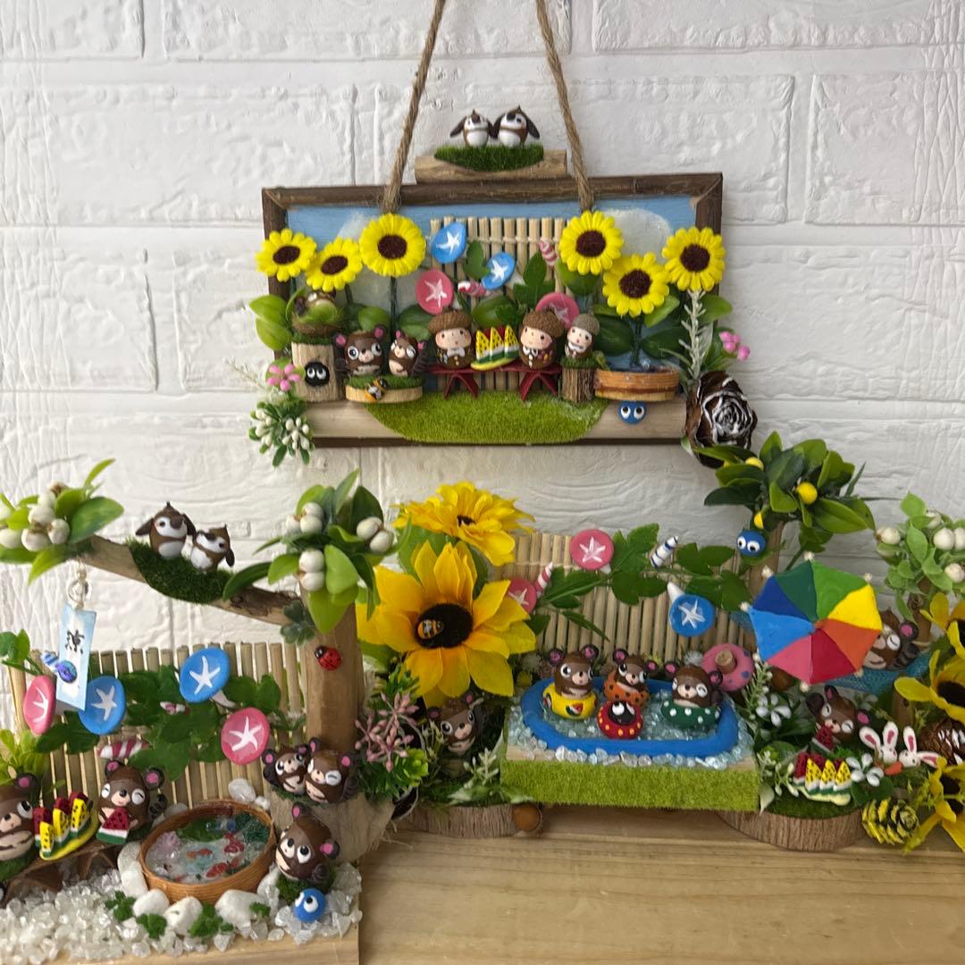 どんぐりアート♡夏のオブジェ　4種♡