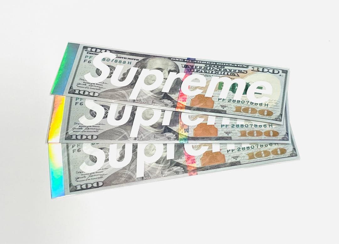 2025FW supreme ステッカー ”ベンジャミン フランクリン” 3枚
