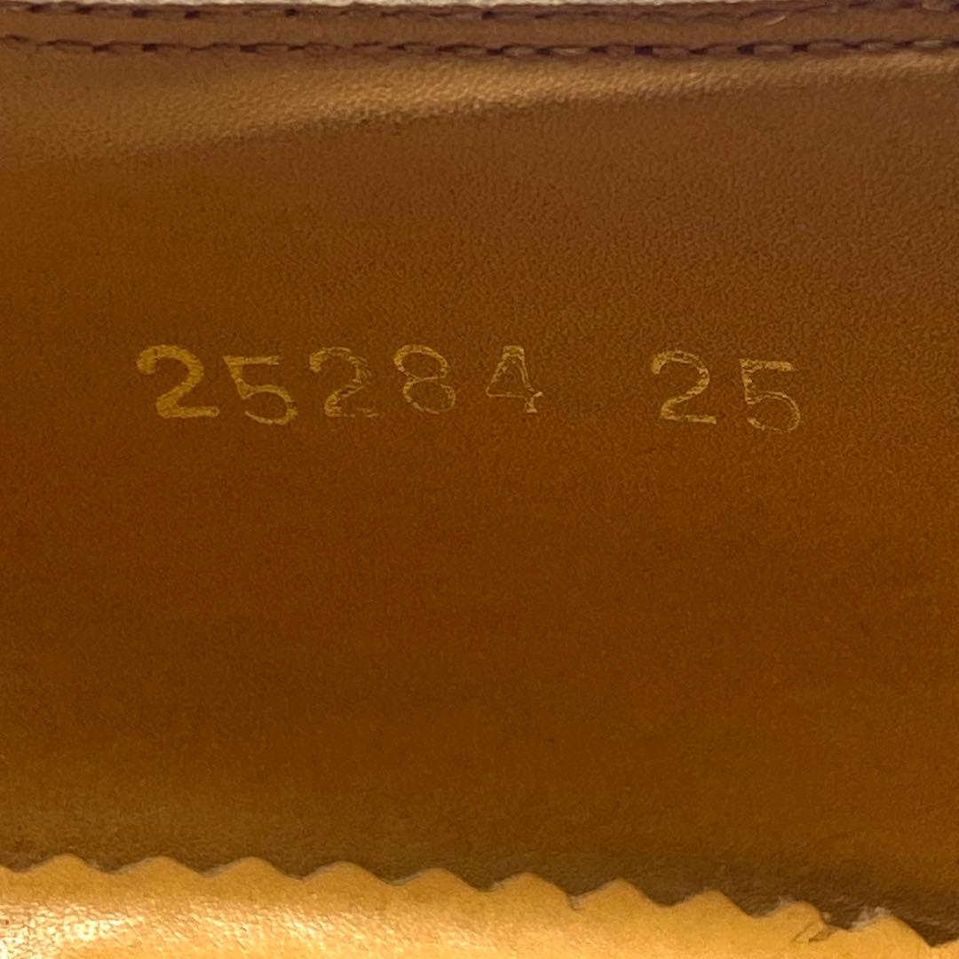 【美品】YANKO ダブルモンク シボ加工 ストラップシューズ 25