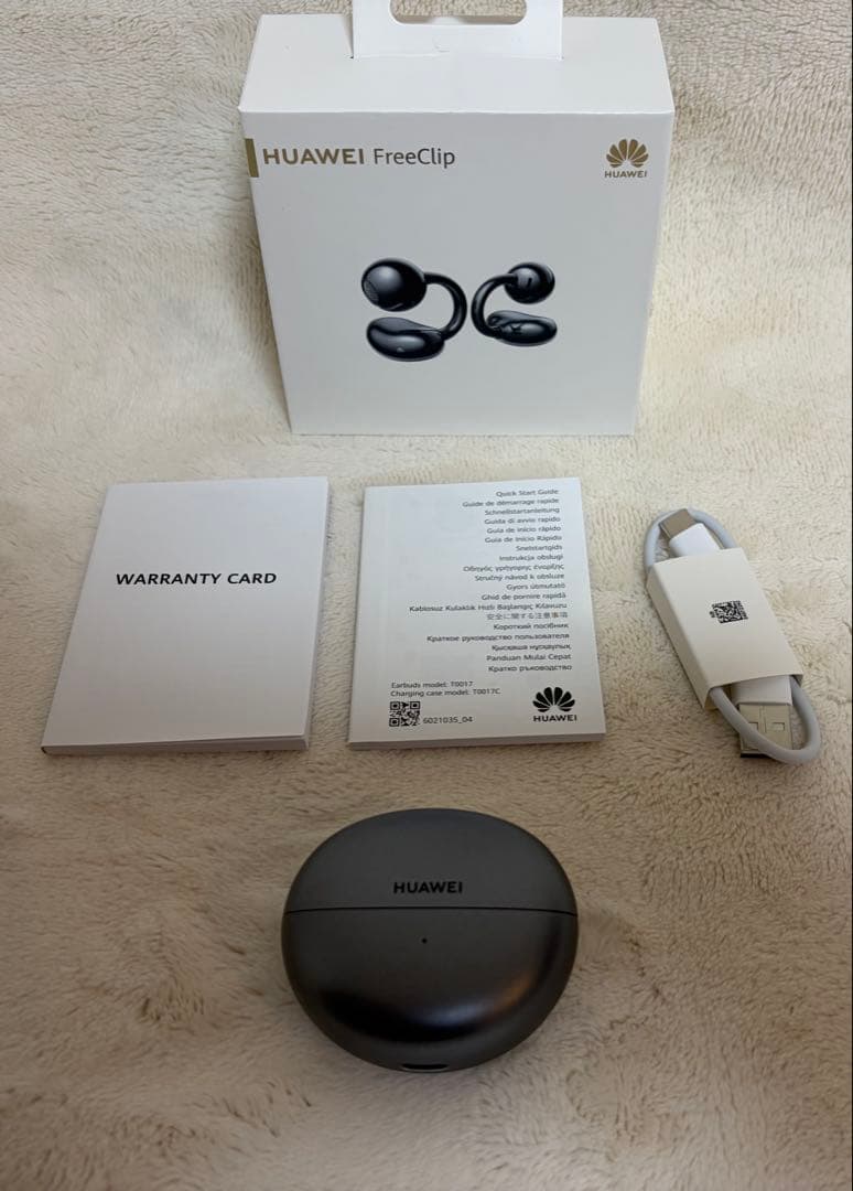 HUAWEI FreeClip ブラック ワイヤレスイヤホン