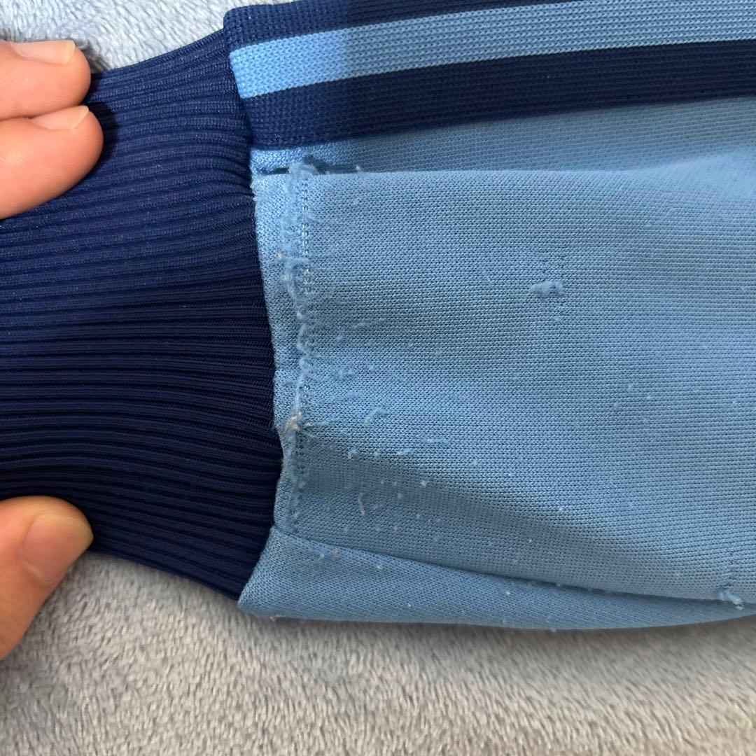 adidas トラックジャケット　80s デサント　青　3号