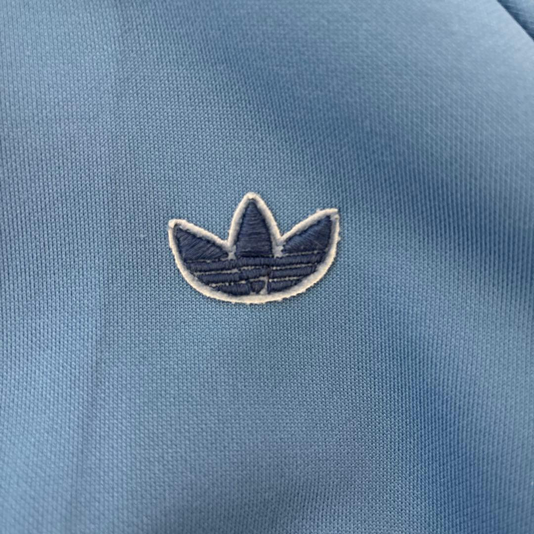 adidas トラックジャケット　80s デサント　青　3号