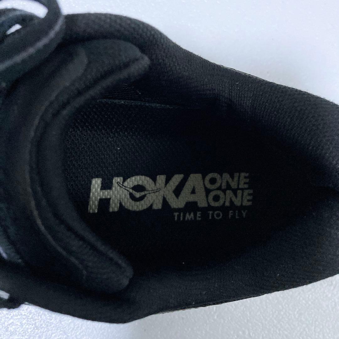 美品 ホカオネオネ BONDI7 ランニングシューズ ブラック 黒 22.5