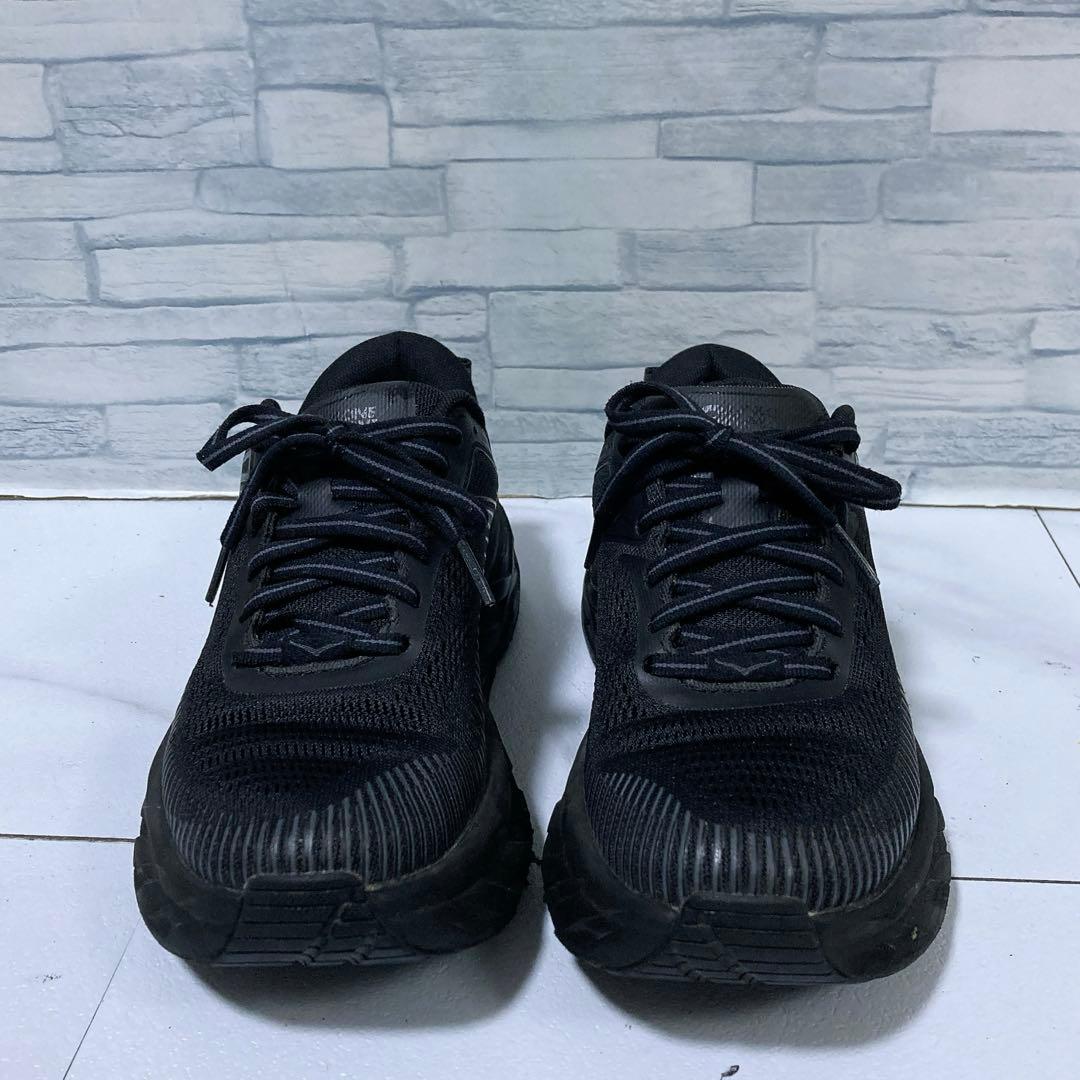 美品 ホカオネオネ BONDI7 ランニングシューズ ブラック 黒 22.5