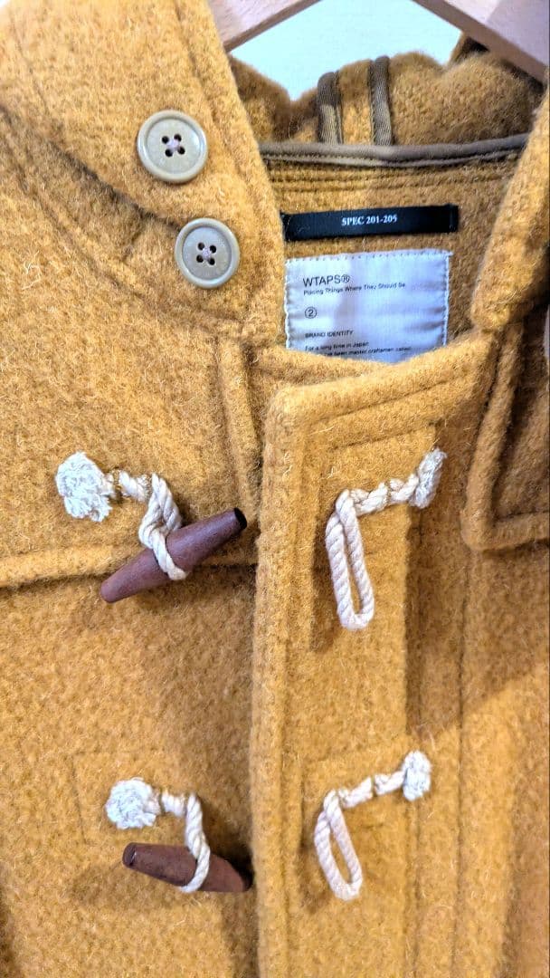 【1/4まで値引き中】WTAPS（ダブルタップス) ウール混紡 ダッフルコート