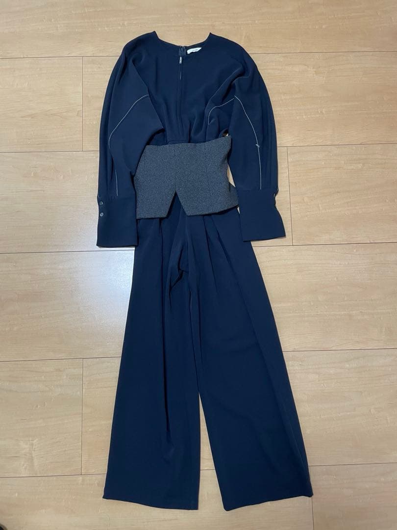 ®️RI　CLANE WOOL BUSTIER ALL IN ONE