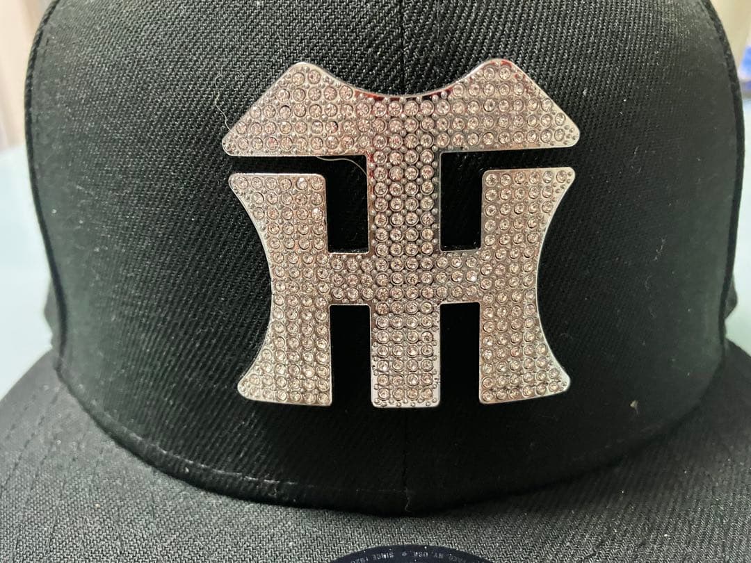 値下げ★未使用★阪神タイガース×ニューエラ9FIFTYブラック ストーン装飾