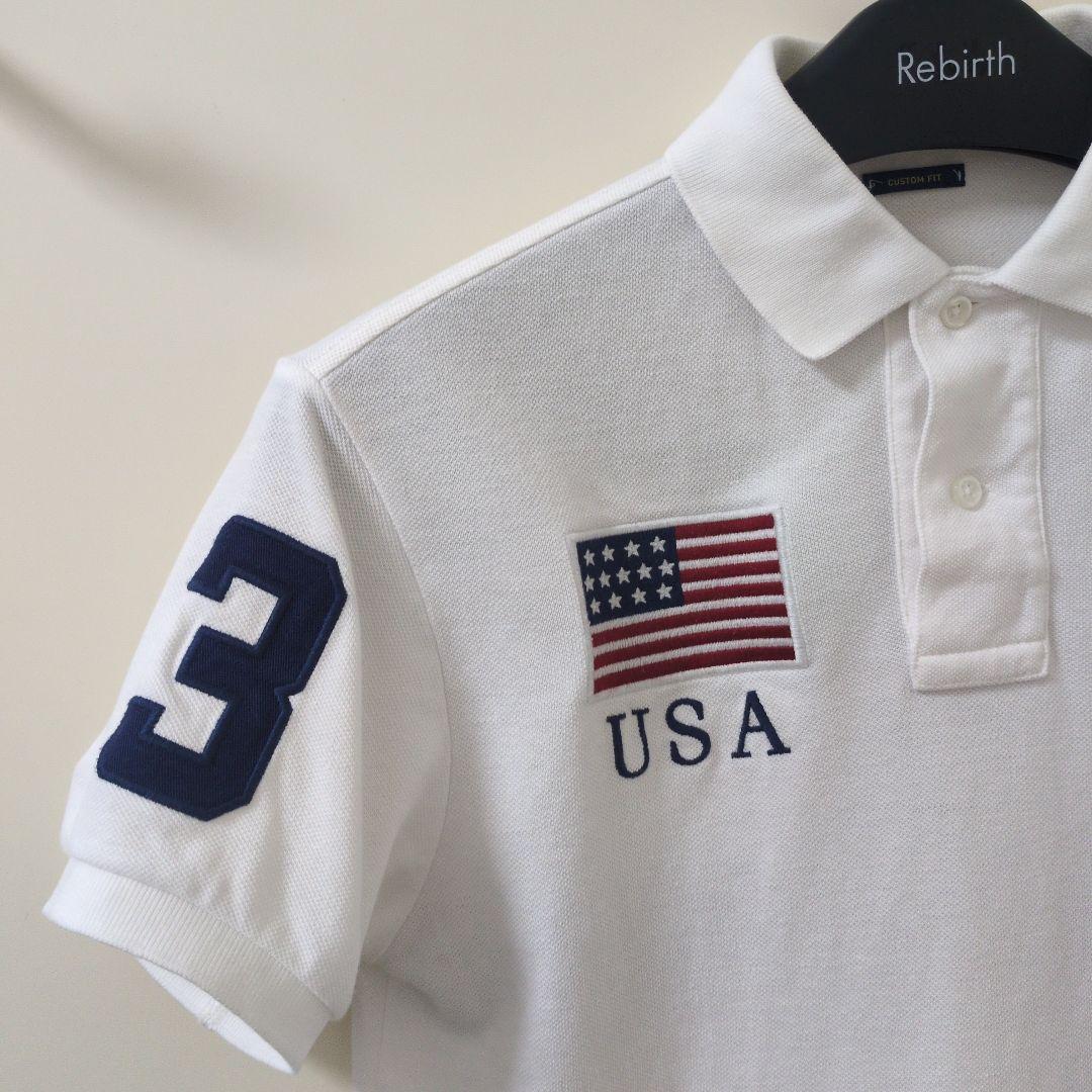 ポロラルフローレン　ビッグポニー　 USA国旗刺繍 　XS